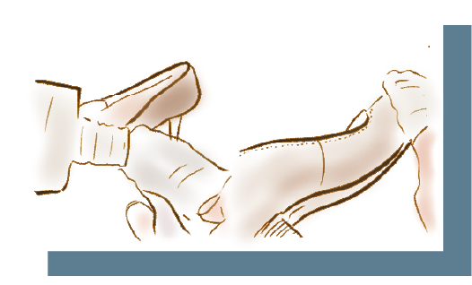 磨き上げによる艶出しのイラスト