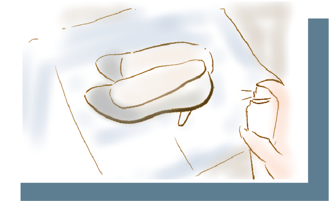 雨や汚れから靴を守る防汚・防水サービスのイラスト