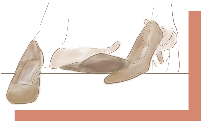 クロスで磨くイラスト