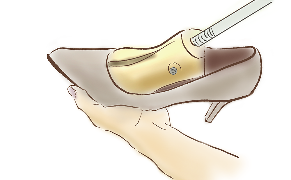幅を伸ばすイラスト